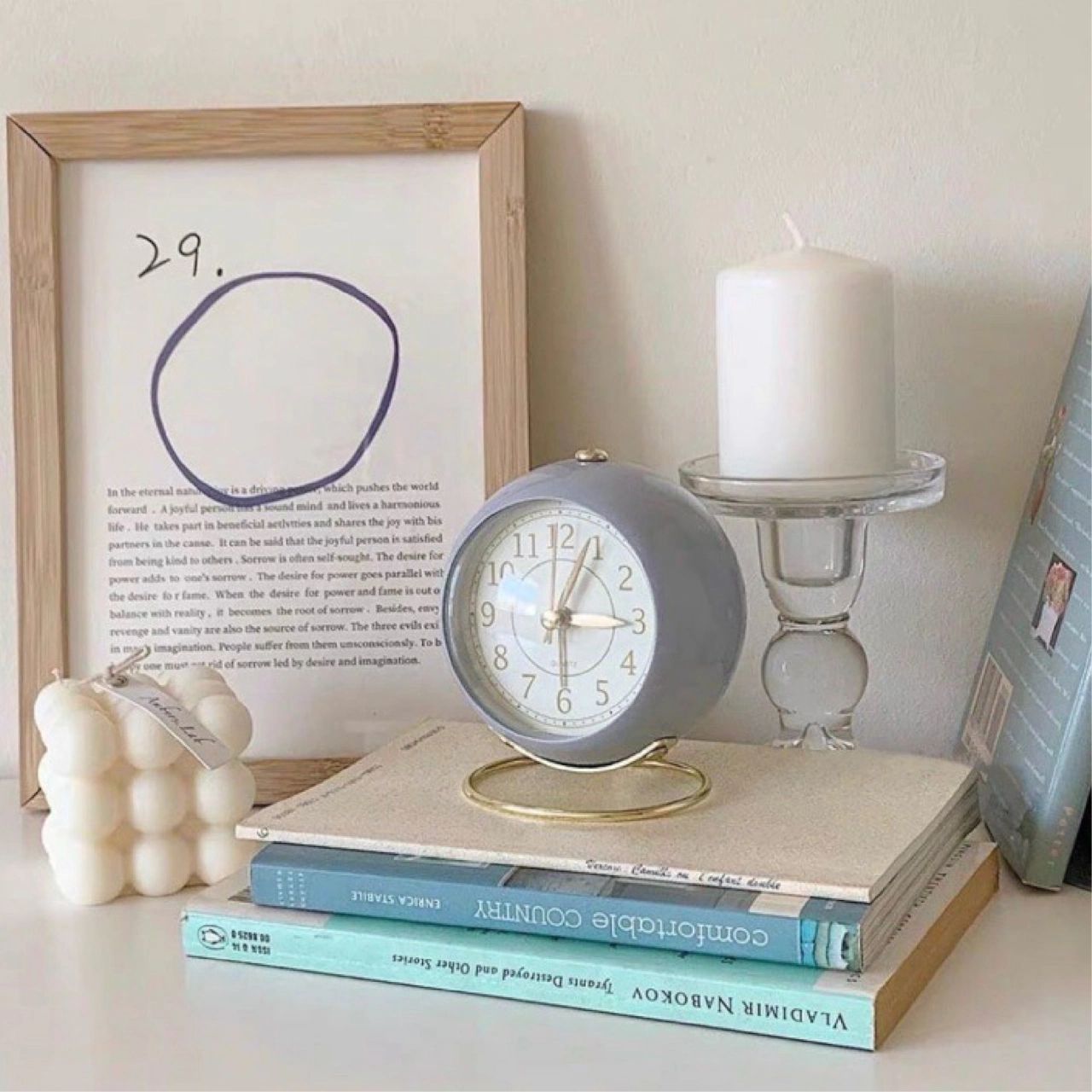 Paris Retro Table Clock