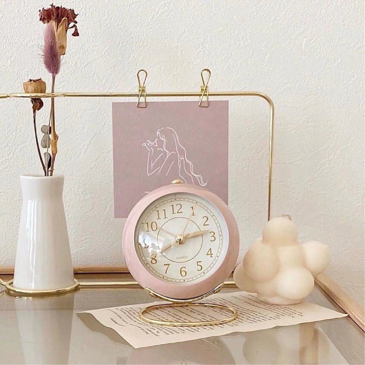 Paris Retro Table Clock