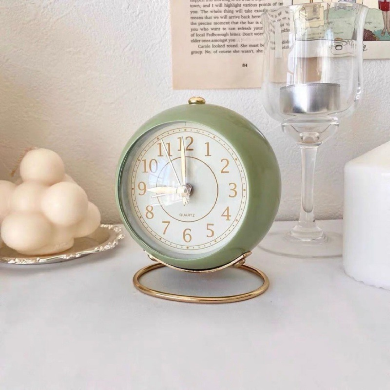 Paris Retro Table Clock