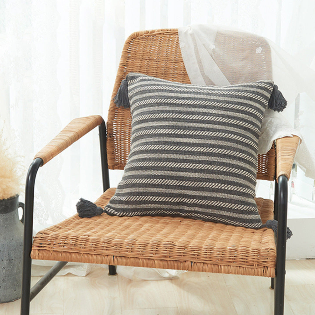French country stripe pillow case 3カラー