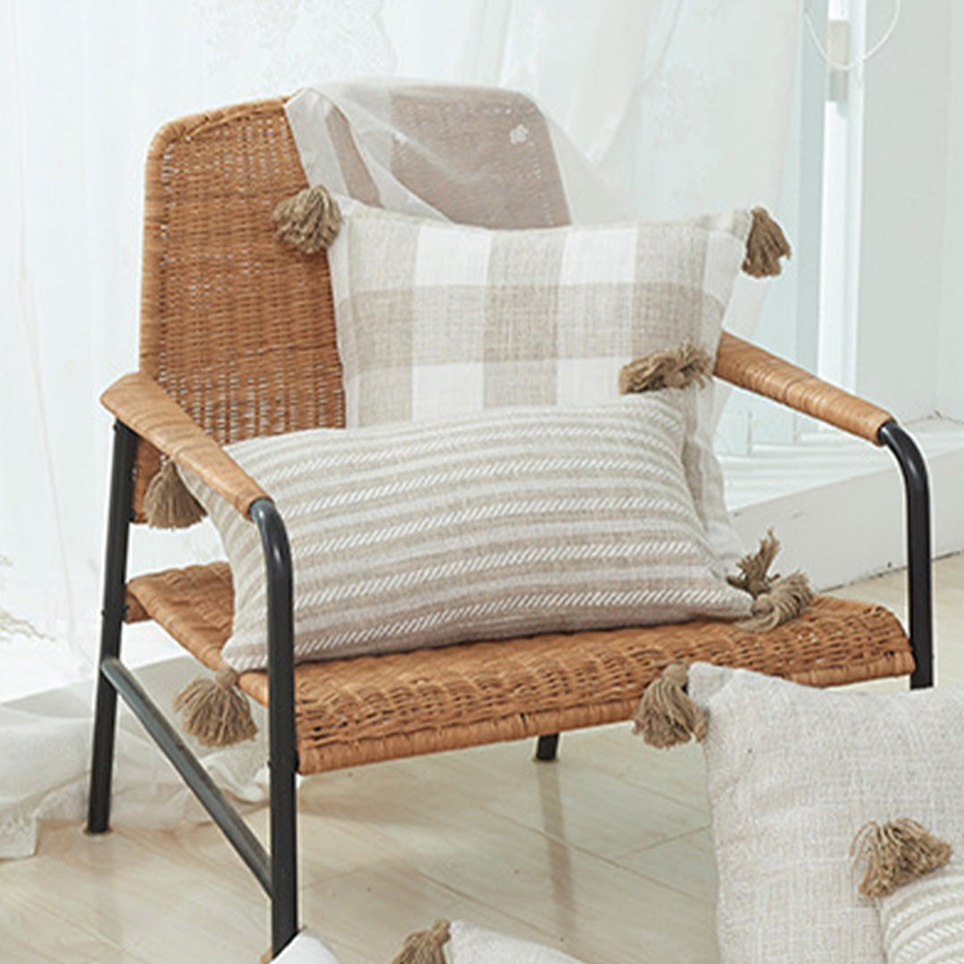 French country gingham pillow case 3カラー