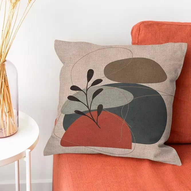 Floral abstract pillow 4デザイン