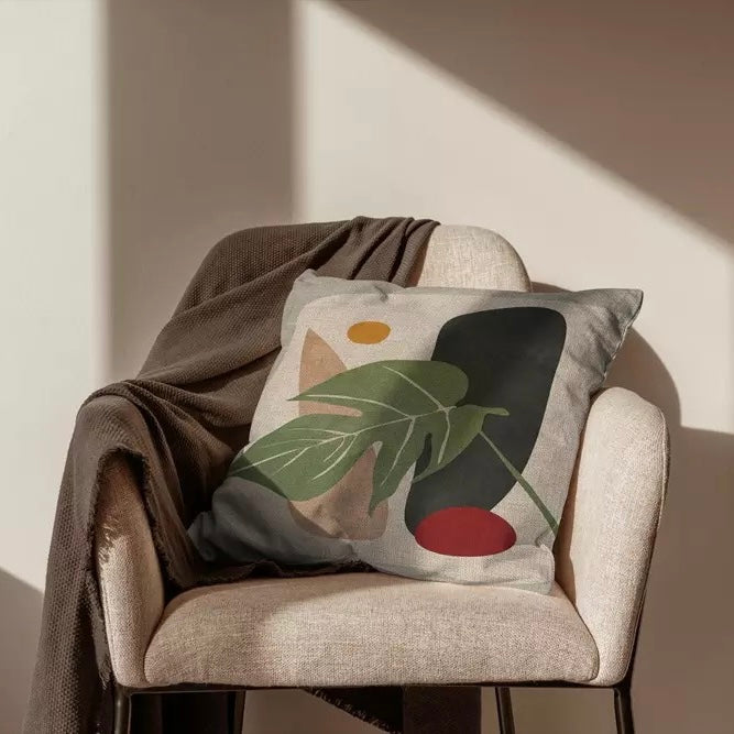 Floral abstract pillow 4デザイン